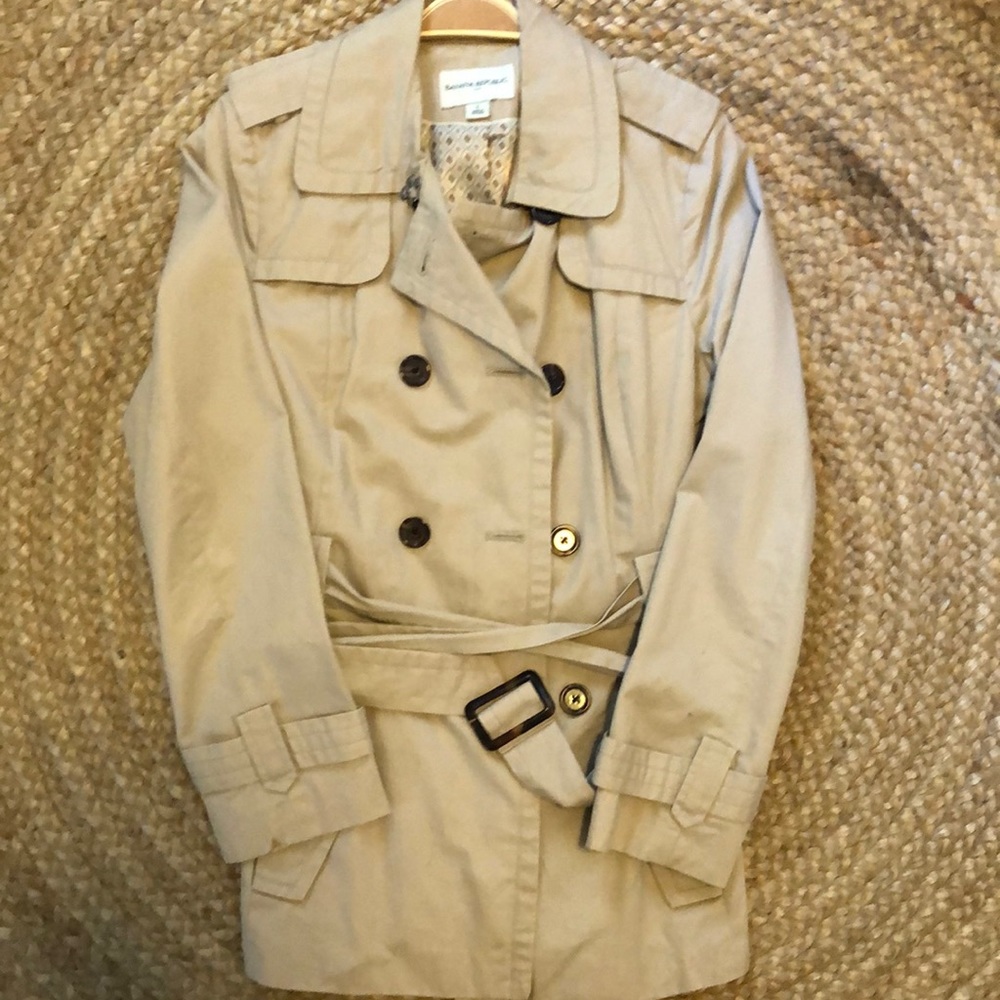 Banana Republic Short Belted Trench